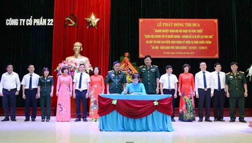 Công ty Cổ phần 22 phát động thi đua với những chỉ tiêu cụ thể, giải pháp thiết thực