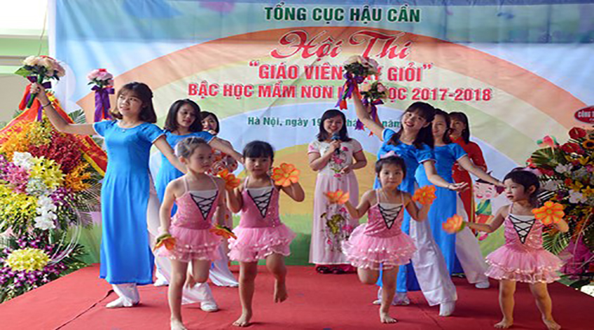 Hội thi Giáo viên dạy giỏi bậc học mầm non Tổng cục Hậu cần